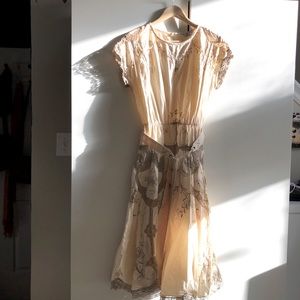 Vintage Japanese Peasant Dress